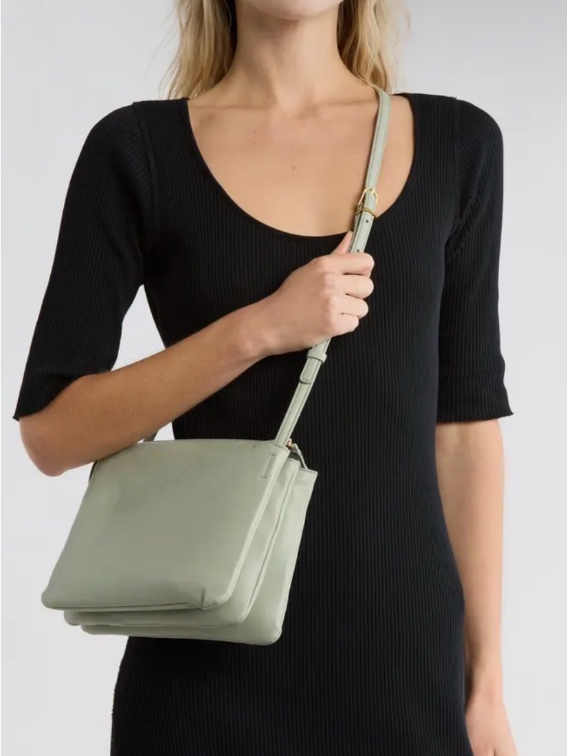 Vince Sleek Sage Crossbody Bag - Women's Shoulder Bag